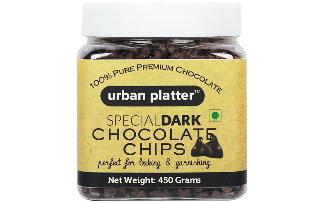 Urban Platter Special Dark Chocolate Chips   Jar  450 grams
